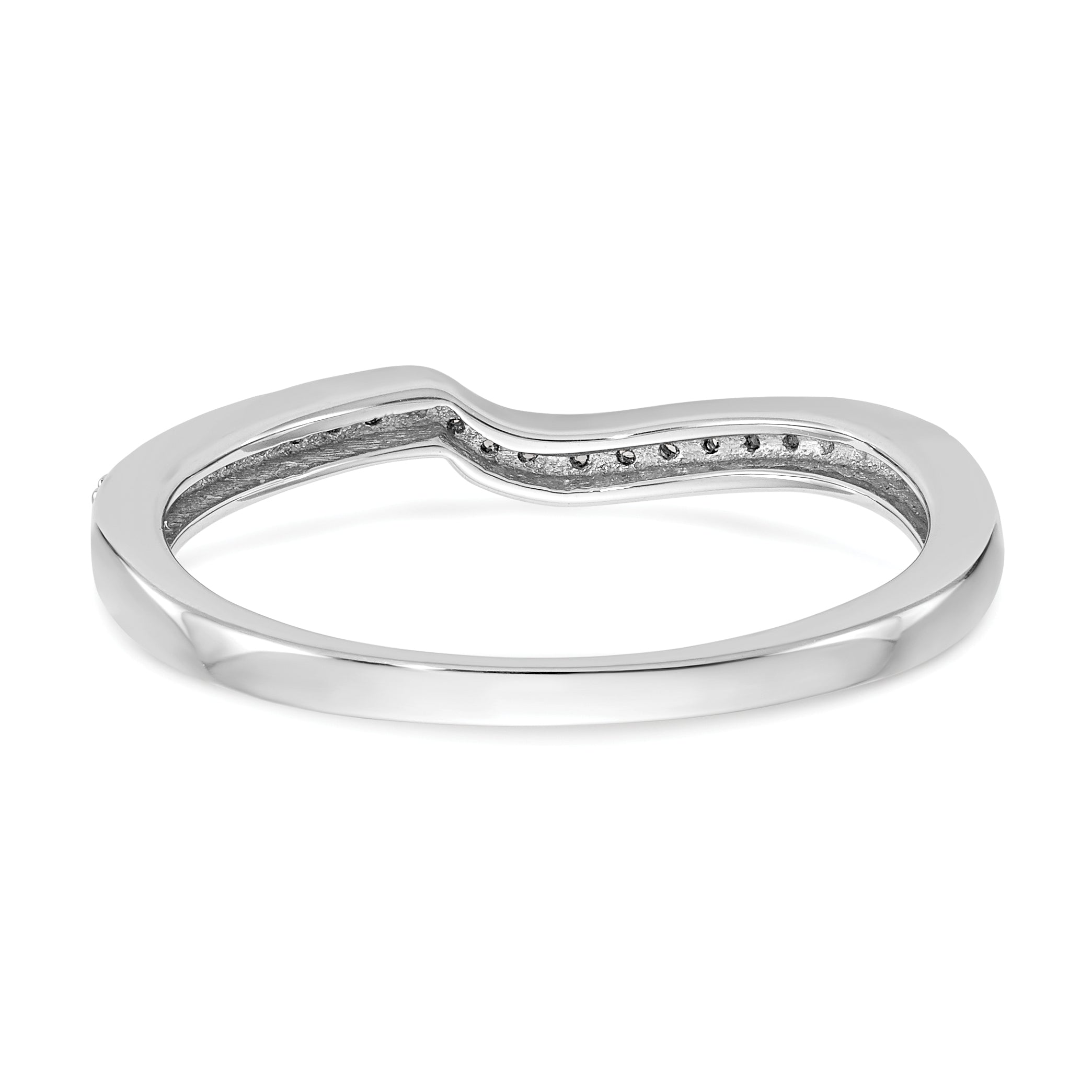 10k White Gold 1/10 carat Lab Grown Diamond VS/SI Complete Wedding Band