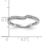 10k White Gold 1/10 carat Lab Grown Diamond VS/SI Complete Wedding Band