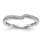 10k White Gold 1/10 carat Lab Grown Diamond VS/SI Complete Wedding Band