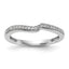 10k White Gold 1/10 carat Lab Grown Diamond VS/SI Complete Wedding Band