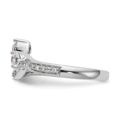 14k White Gold 1/3 carat Lab Grown Diamond VS/SI Complete Contoured Wedding Band