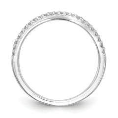 14k White Gold 1/8 carat Lab Grown Diamond VS/SI+ G+ Complete Wedding Band