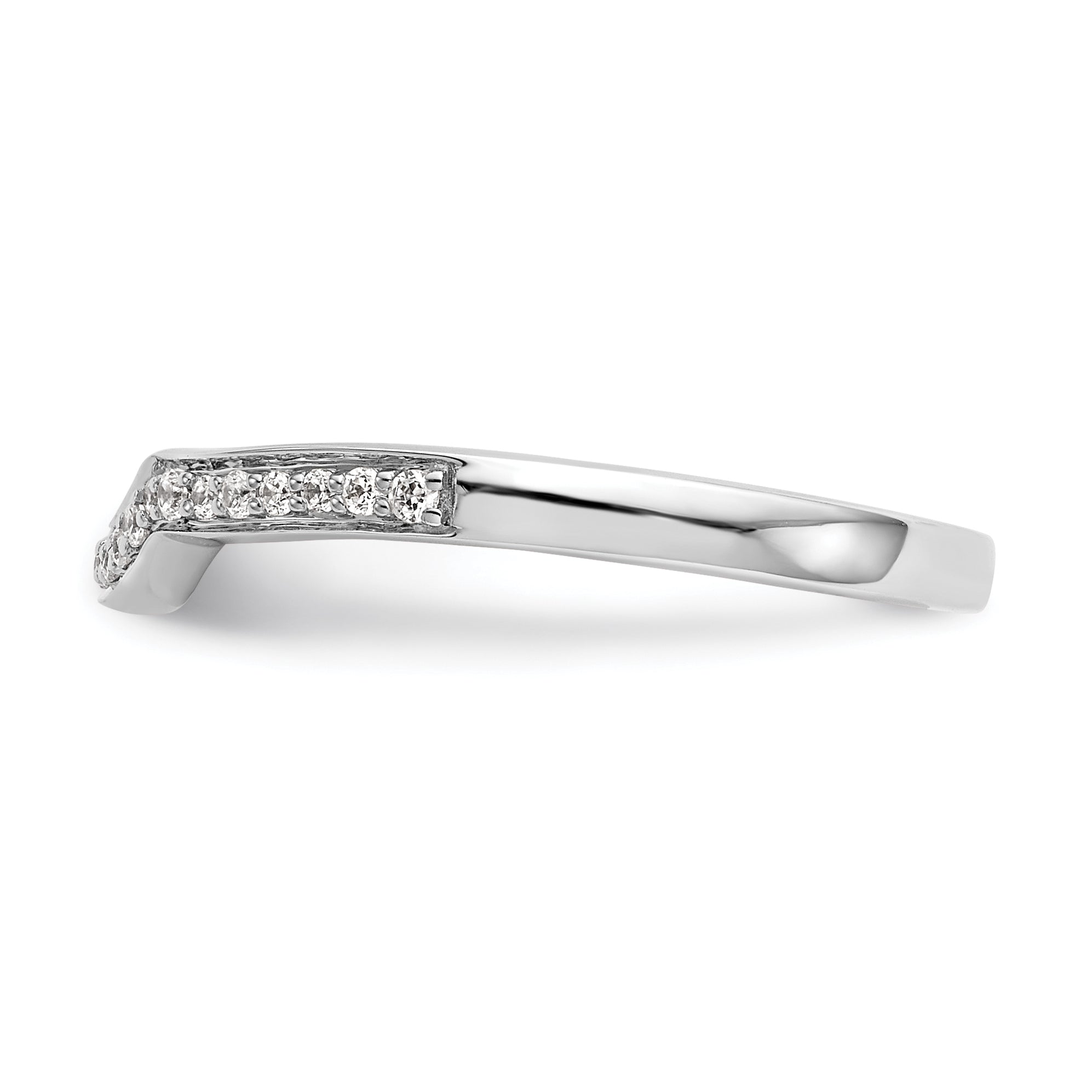 14k Two-Tone Rose and White Gold 1/8 carat Lab Grown Diamond VS/SI Complete Wedding Band