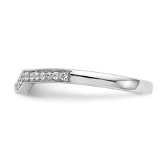 14k Two-Tone Rose and White Gold 1/8 carat Lab Grown Diamond VS/SI Complete Wedding Band