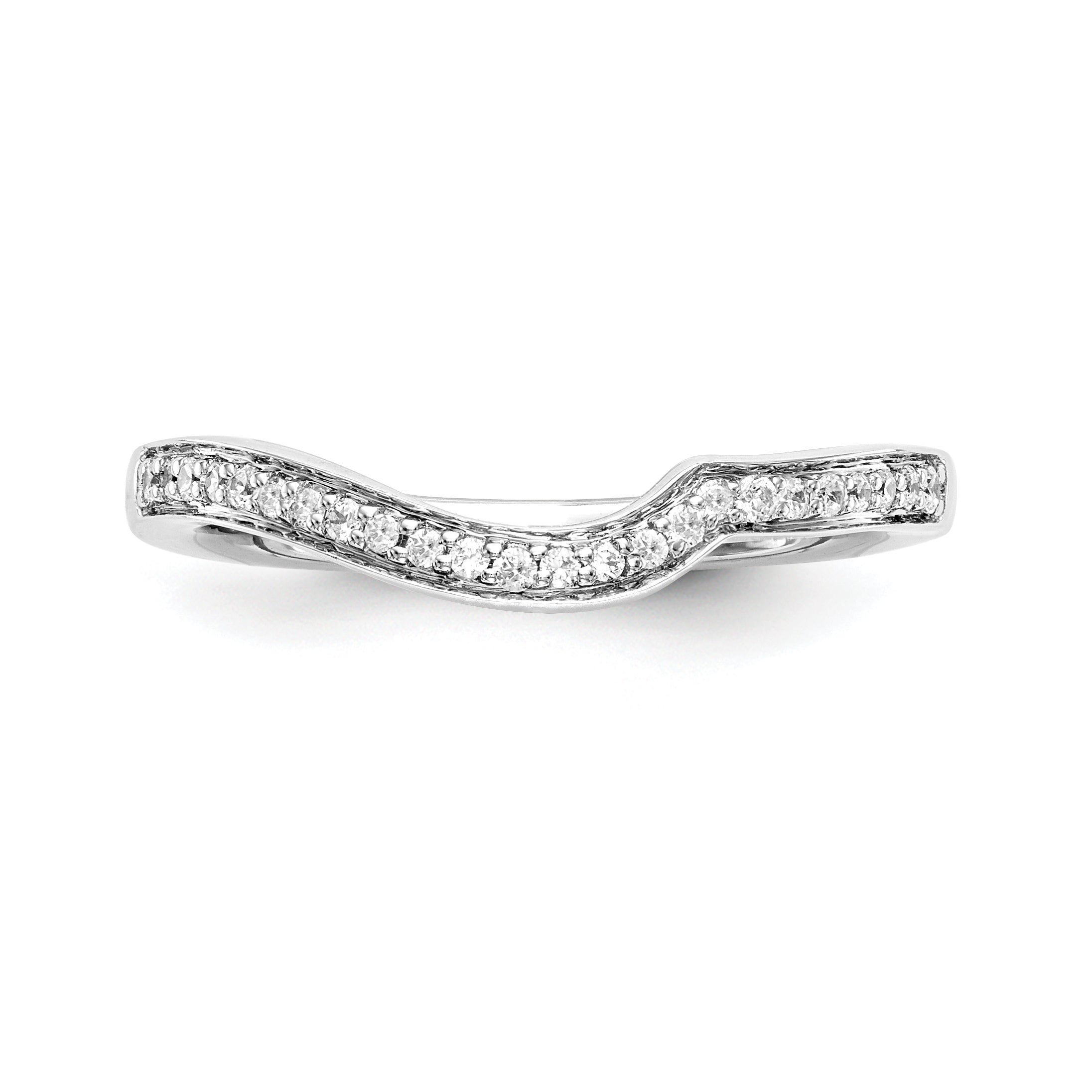 14k Two-Tone Rose and White Gold 1/8 carat Lab Grown Diamond VS/SI Complete Wedding Band