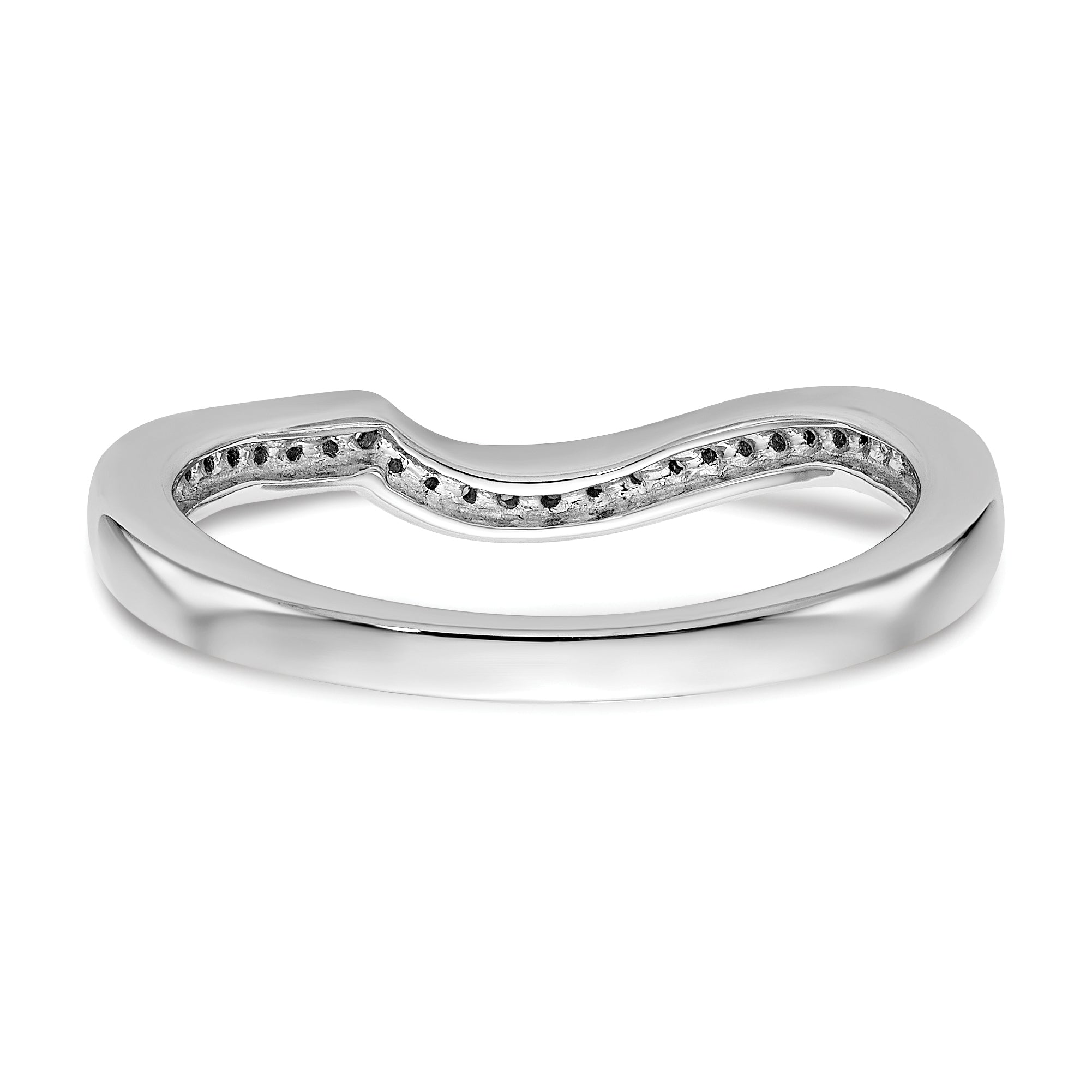 14k Two-Tone Rose and White Gold 1/8 carat Lab Grown Diamond VS/SI Complete Wedding Band
