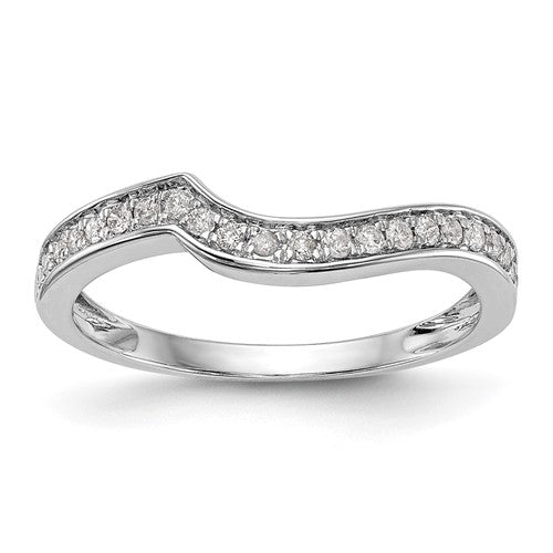 Lab-Grown Diamond Wedding Band in 14K White Gold, 1.3mm (1/5 ct. tw.), Size 7 - Sophia Jewelers Main image