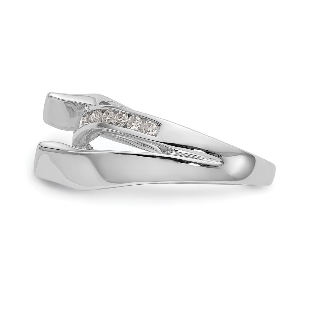 14k White Gold 1/5 carat Lab Grown Diamond VS/SI+ G+ Semi-Mount Pet Set Engagement Ring