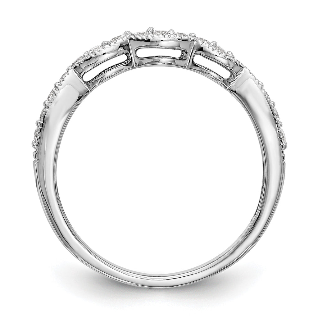 Lab-Grown Diamond Wedding Band in 14K White Gold, 2mm (1/4 ct. tw.), Size 7 - Sophia Jewelers