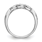 Lab-Grown Diamond Wedding Band in 14K White Gold, 2mm (1/4 ct. tw.), Size 7 - Sophia Jewelers