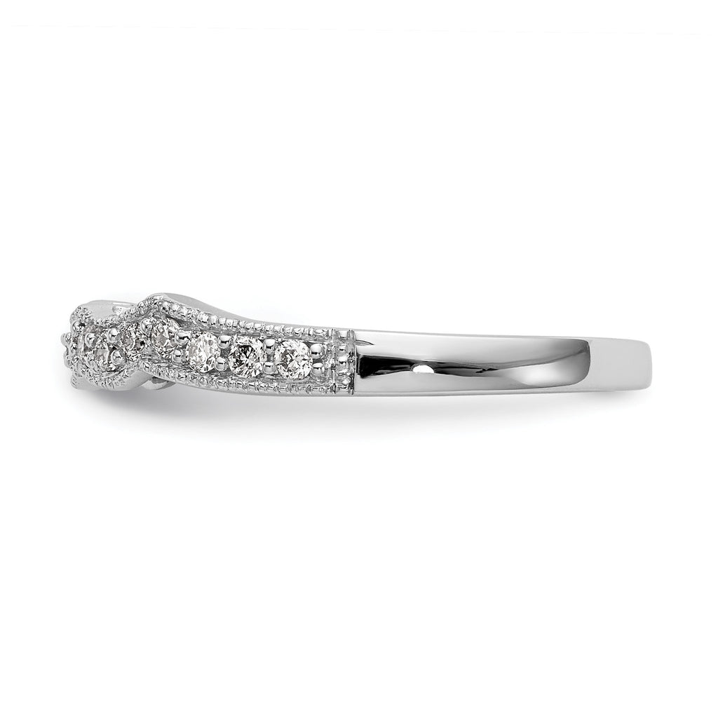 Lab-Grown Diamond Wedding Band in 14K White Gold, 2mm (1/4 ct. tw.), Size 7 - Sophia Jewelers