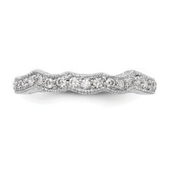 14K White Gold Lab Grown Diamond VS/SI+ G+ Wedding Band