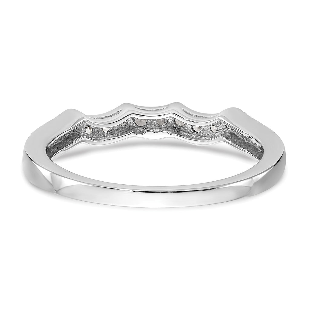 Lab-Grown Diamond Wedding Band in 14K White Gold, 2mm (1/4 ct. tw.), Size 7 - Sophia Jewelers