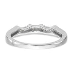 Lab-Grown Diamond Wedding Band in 14K White Gold, 2mm (1/4 ct. tw.), Size 7 - Sophia Jewelers