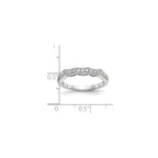 Lab-Grown Diamond Wedding Band in 14K White Gold, 2mm (1/4 ct. tw.), Size 7 - Sophia Jewelers