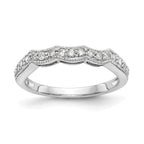 Lab-Grown Diamond Wedding Band in 14K White Gold, 2mm (1/4 ct. tw.), Size 7 - Sophia Jewelers