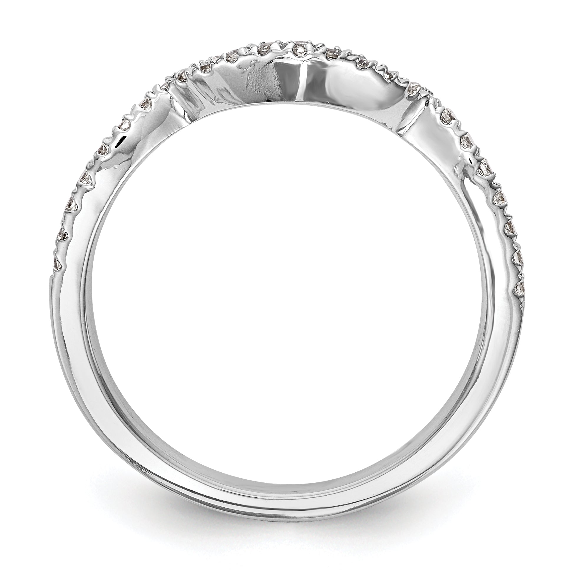 14k White Gold 1/4 carat Lab Grown Diamond VS/SI+ G+ Complete Wedding Band