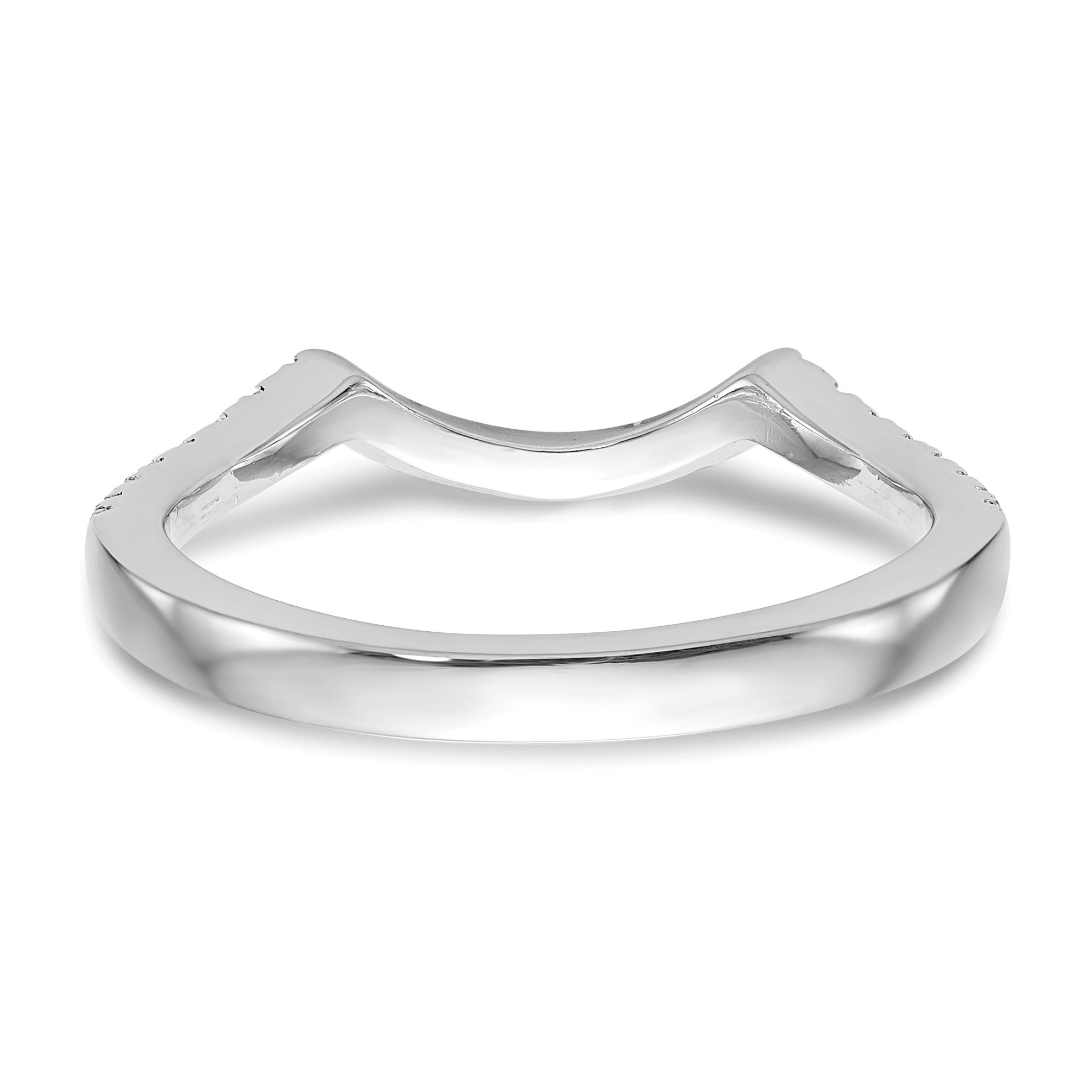 14k White Gold 1/4 carat Lab Grown Diamond VS/SI+ G+ Complete Wedding Band