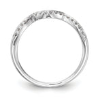 14k White Gold 1/8 carat Lab Grown Diamond VS/SI+ G+ Complete Wedding Band
