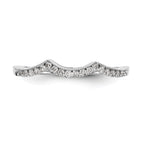 14k White Gold 1/8 carat Lab Grown Diamond VS/SI+ G+ Complete Wedding Band