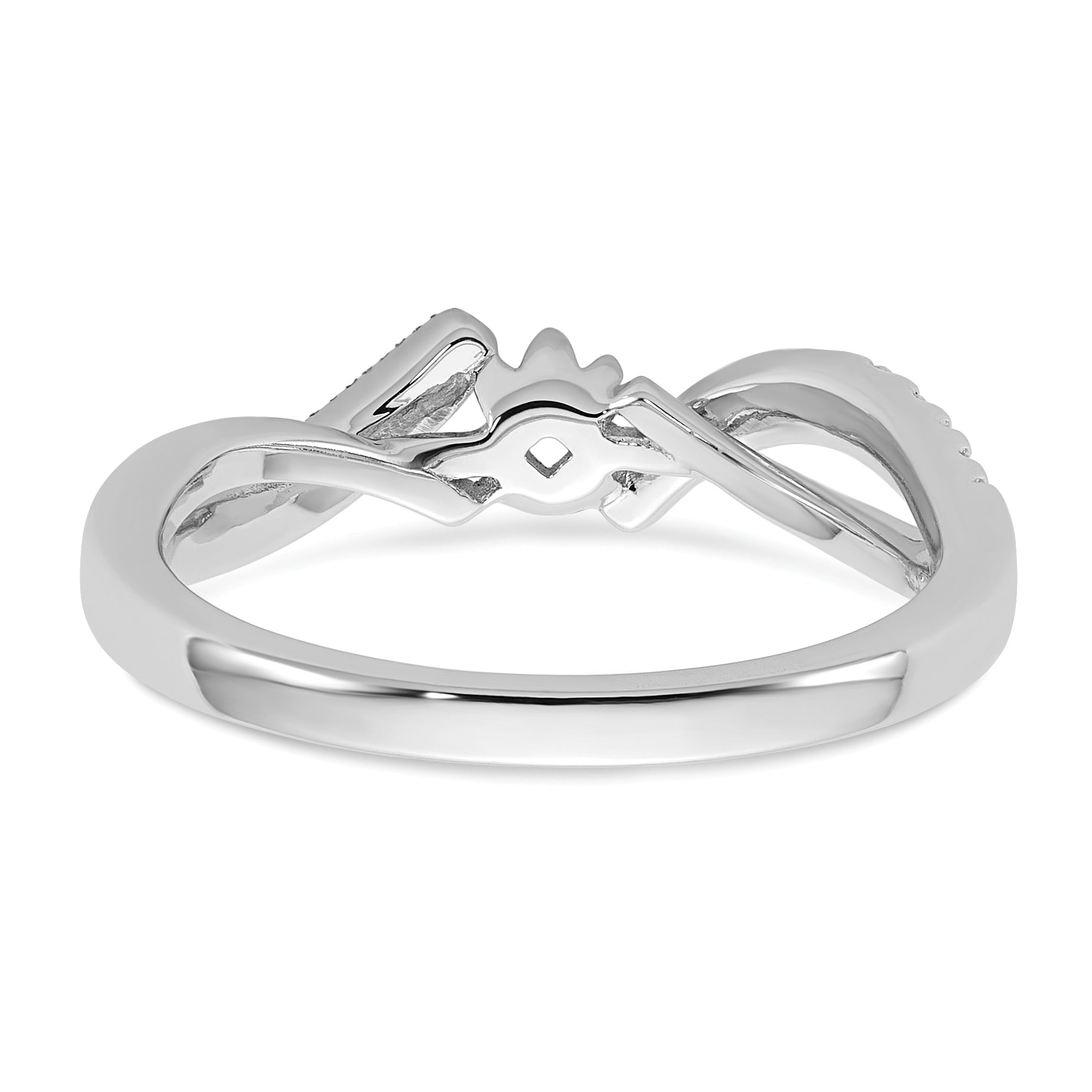 14k White Gold 1/6 carat Lab Grown Diamond VS/SI+ G+ Semi Mount Peg Set Engagment Ring