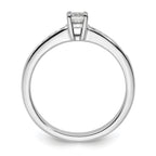 14k White Gold 1/3 carat Lab Grown Diamond VS/SI+ G+ Round Complete Channel Set Shared Prong Engagement Ring