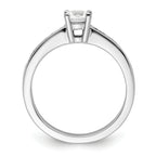 14k White Gold 3/4 carat Lab Grown Diamond VS/SI+ G+ Round Complete Channel Set Shared Prong Engagement Ring
