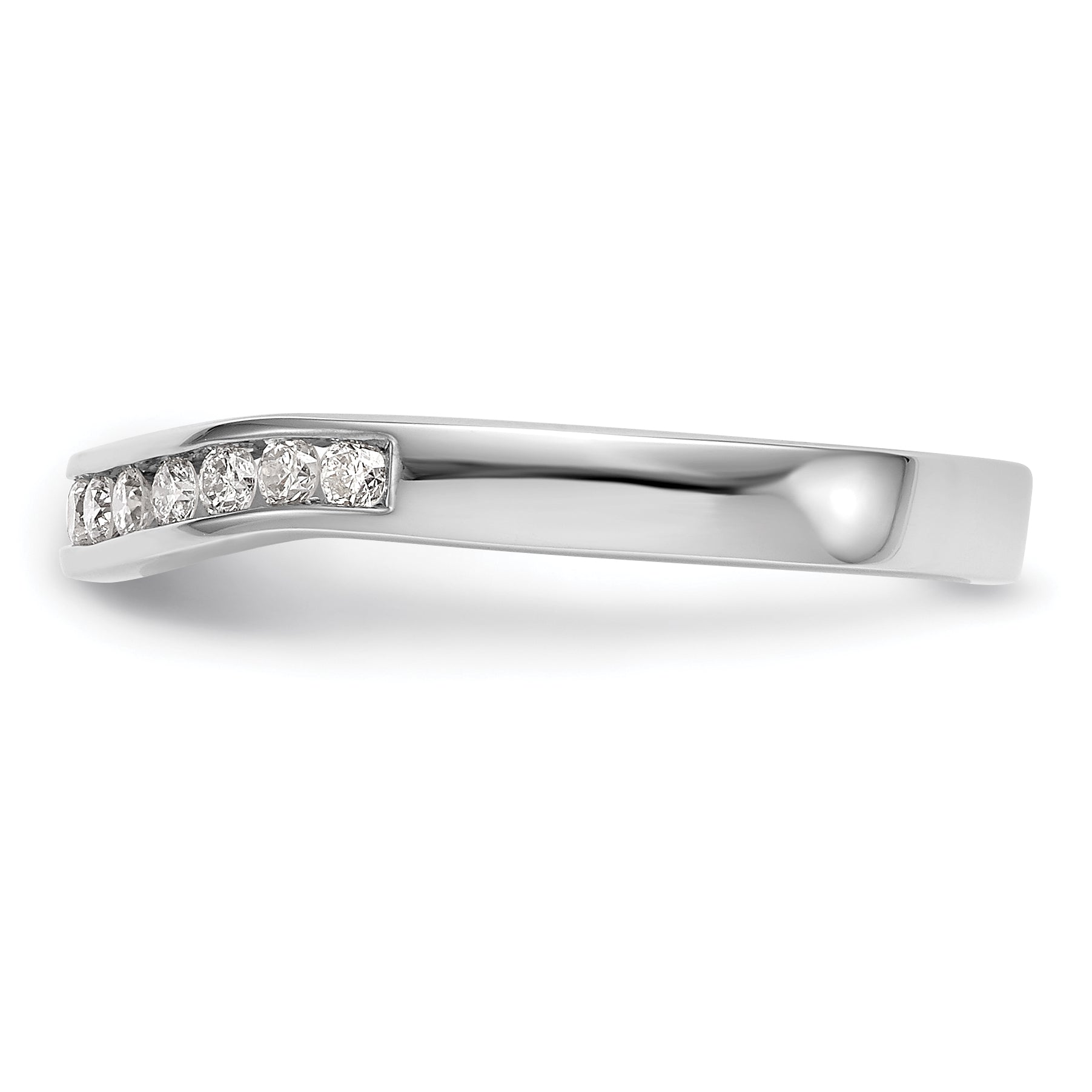 14K White Gold Lab Grown Diamond VS/SI+ G+ Wedding Band