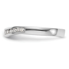 14K White Gold Lab Grown Diamond VS/SI+ G+ Wedding Band