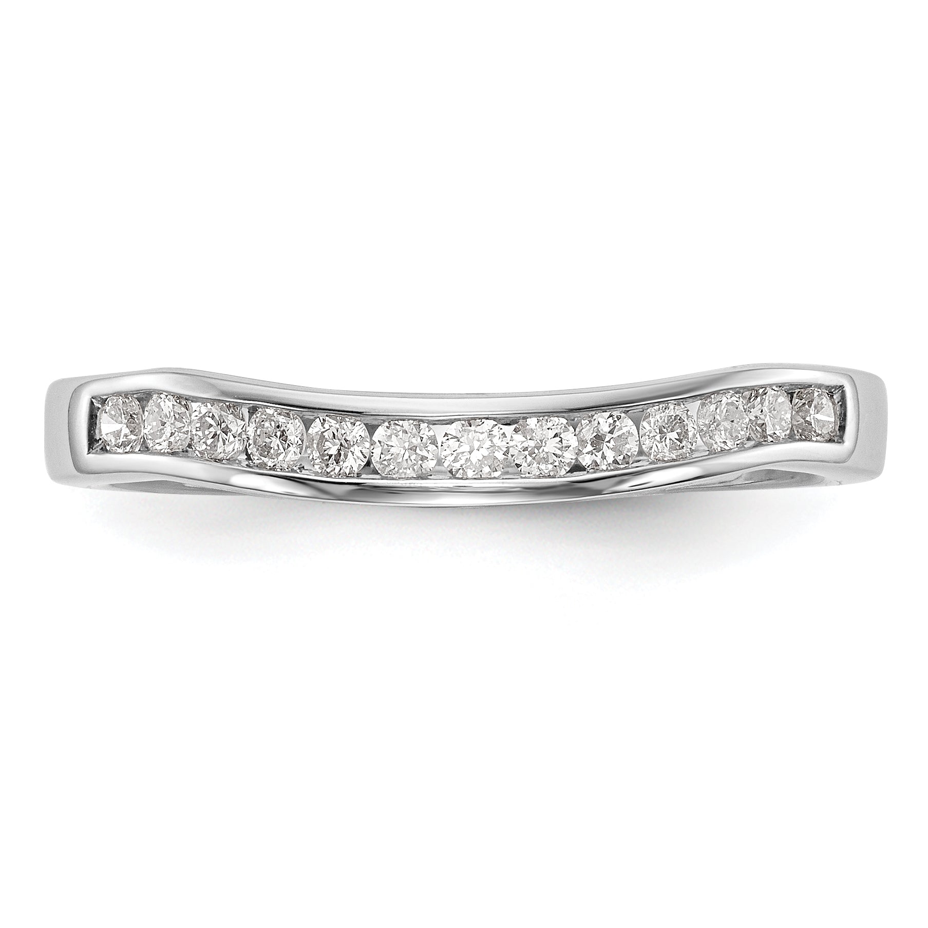 14K White Gold Lab Grown Diamond VS/SI+ G+ Wedding Band