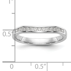 14K White Gold Lab Grown Diamond VS/SI+ G+ Wedding Band