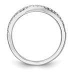 14k White Gold 1/5 carat Lab Grown Diamond VS/SI+ G+ Complete Wedding Band