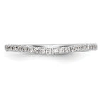 14k White Gold 1/5 carat Lab Grown Diamond VS/SI+ G+ Complete Wedding Band