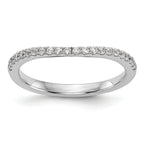 14k White Gold 1/5 carat Lab Grown Diamond VS/SI+ G+ Complete Wedding Band