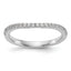 14k White Gold 1/5 carat Lab Grown Diamond VS/SI+ G+ Complete Wedding Band