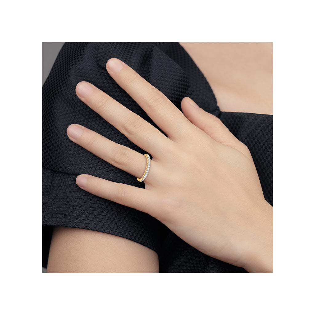 Lab-Grown Diamond Band in 14K Yellow Gold (1/2 ct. tw.), Size 7 - Sophia Jewelers