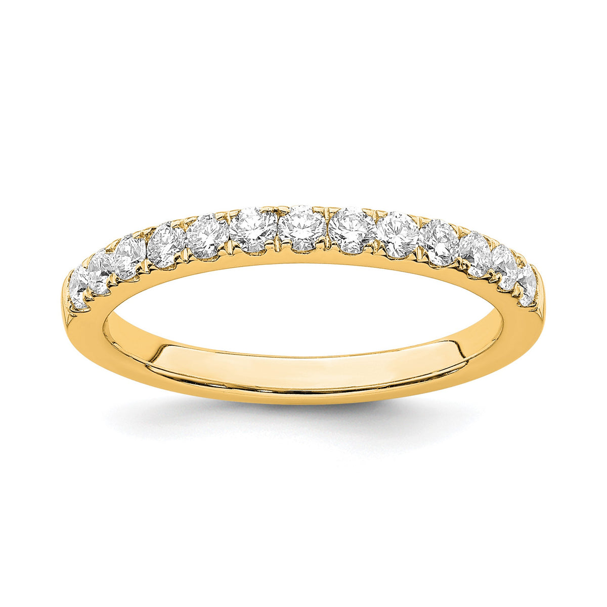 Lab-Grown Diamond Band in 14K Yellow Gold (1/2 ct. tw.), Size 7 - Sophia Jewelers