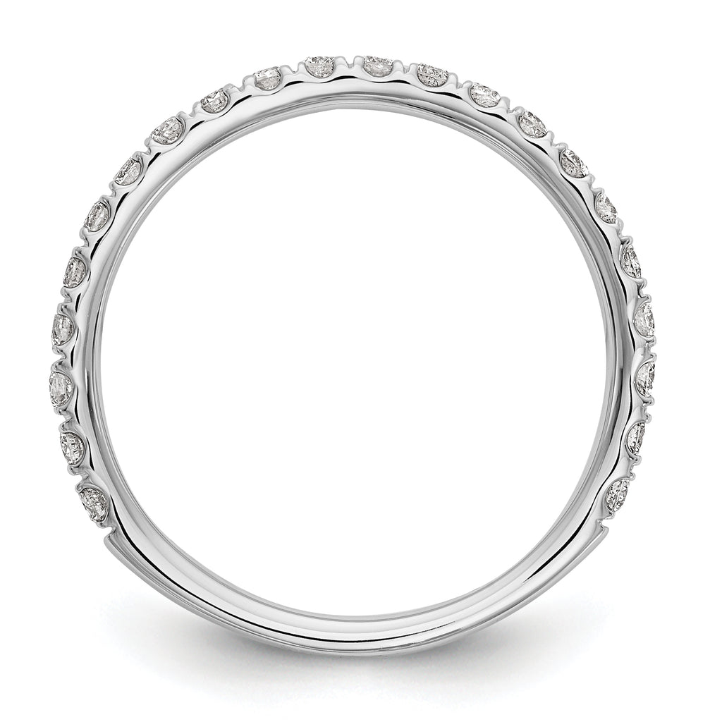 14k White Gold 3/8 carat Lab Grown Diamond VS/SI+ G+ Complete Wedding Band