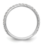14k White Gold 3/8 carat Lab Grown Diamond VS/SI+ G+ Complete Wedding Band