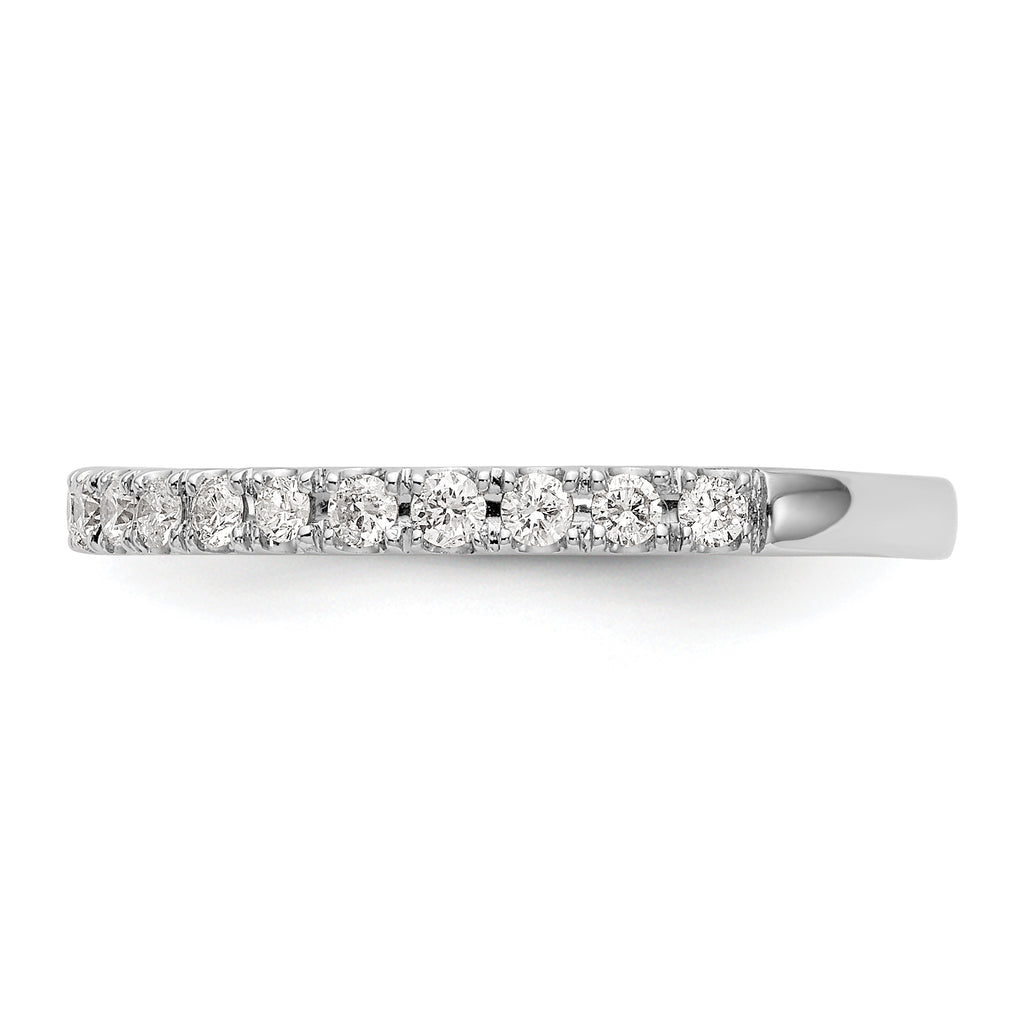 14k White Gold 3/8 carat Lab Grown Diamond VS/SI+ G+ Complete Wedding Band