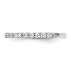 14k White Gold 3/8 carat Lab Grown Diamond VS/SI+ G+ Complete Wedding Band