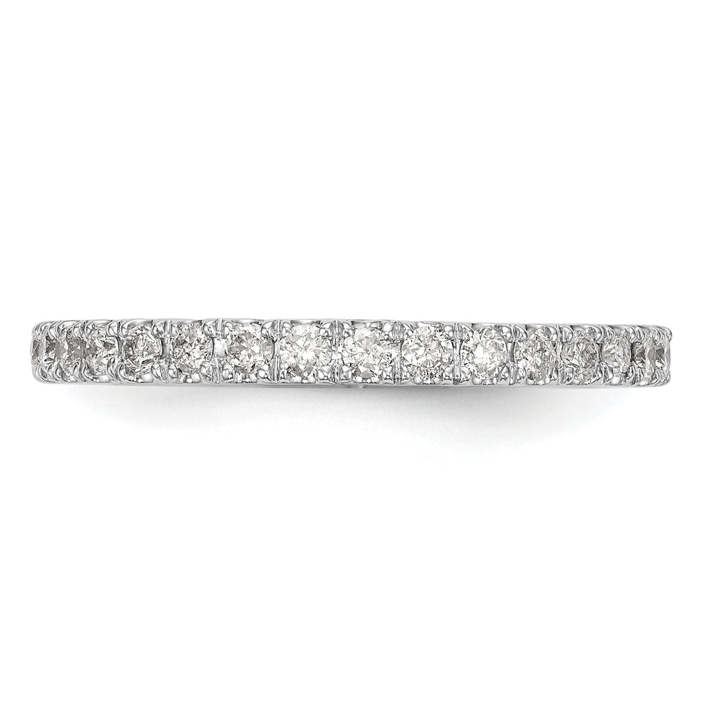 14k White Gold 3/8 carat Lab Grown Diamond VS/SI+ G+ Complete Wedding Band