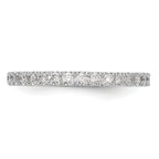 14k White Gold 3/8 carat Lab Grown Diamond VS/SI+ G+ Complete Wedding Band