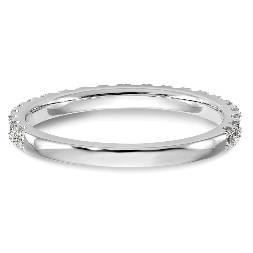 14k White Gold 3/8 carat Lab Grown Diamond VS/SI+ G+ Complete Wedding Band