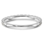 14k White Gold 3/8 carat Lab Grown Diamond VS/SI+ G+ Complete Wedding Band