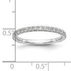 14k White Gold 3/8 carat Lab Grown Diamond VS/SI+ G+ Complete Wedding Band