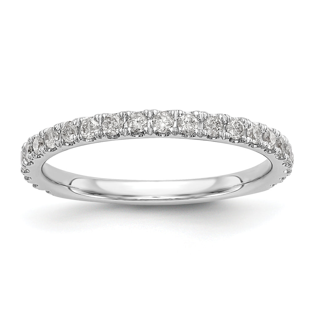 14k White Gold 3/8 carat Lab Grown Diamond VS/SI+ G+ Complete Wedding Band