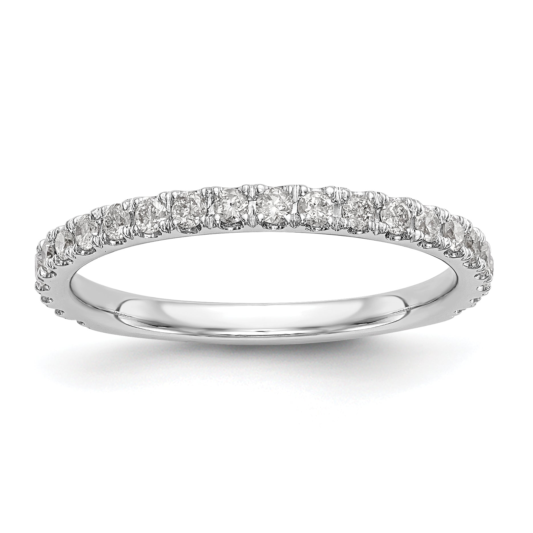 14k White Gold 3/8 carat Lab Grown Diamond VS/SI+ G+ Complete Wedding Band