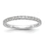 14k White Gold 3/8 carat Lab Grown Diamond VS/SI+ G+ Complete Wedding Band
