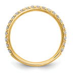 14k 3/8 carat Lab Grown Diamond VS/SI+ G+ Complete Wedding Band